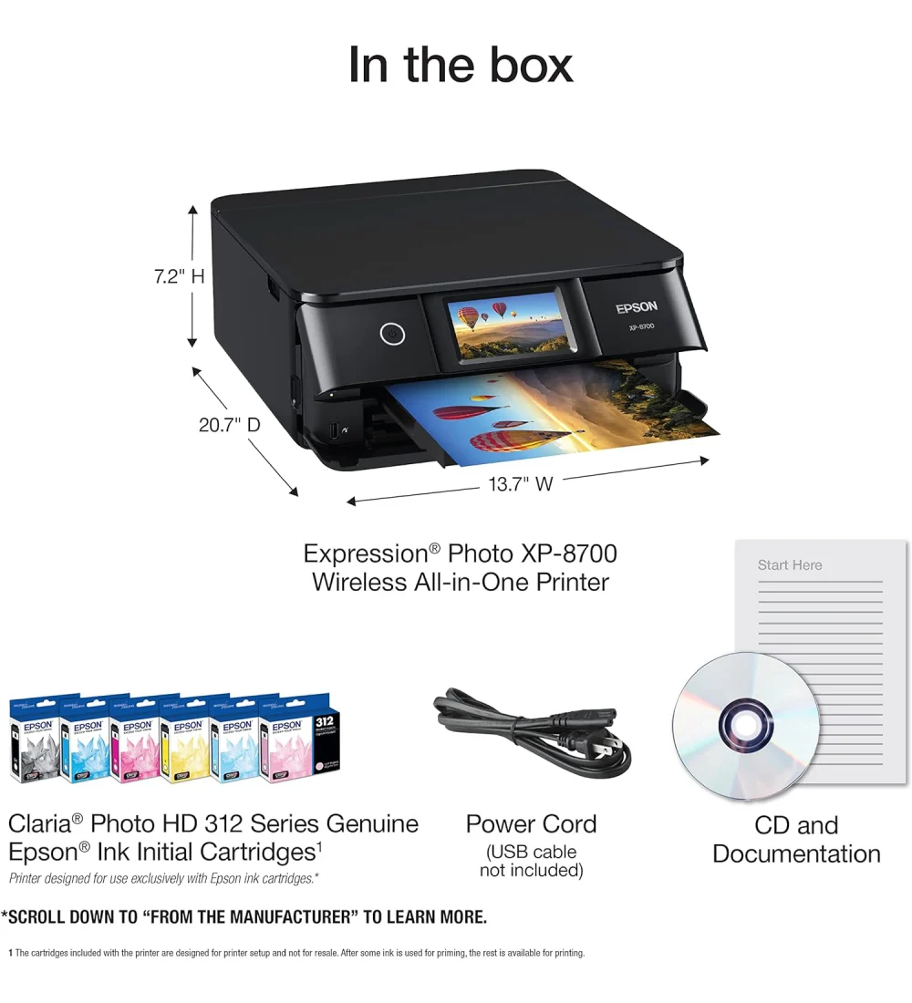 Epson Expression Photo Wireless All-in-One Printer with Built-in Scanner - Image 3